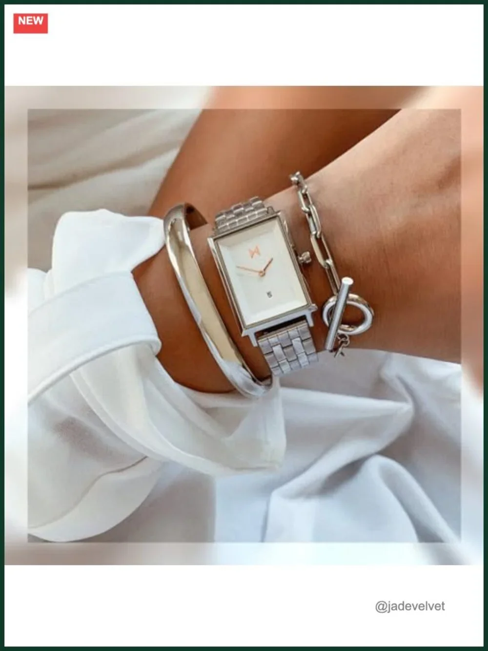 Square Minimalist Watch - Stainless Steel - Quartz - 50m Water Resistance -
